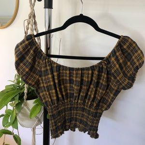 Forever 21 Gingham Short Sleeve